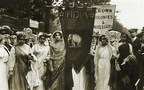 India Suffrage Banner 1911 Created By For British Indian Suffragettes