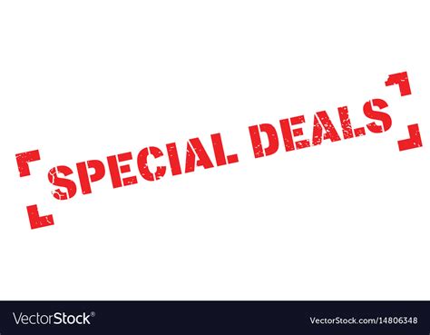 Special Deals Rubber Stamp Royalty Free Vector Image