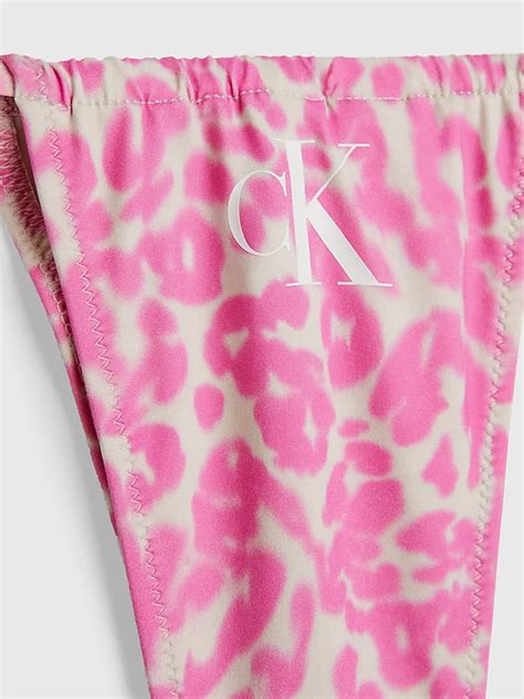 tie side bikini bottoms ck leopard calvin klein® kw0kw023200jw
