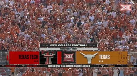 Texas Tech Vs Texas Football Highlights Youtube