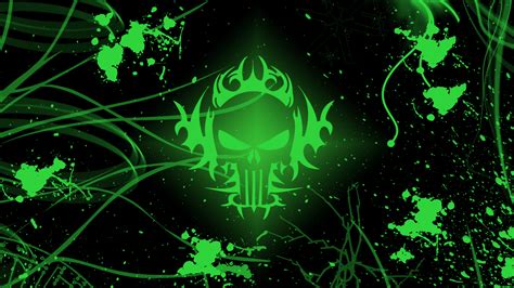 Joystick cartoon for gamers with white background. Green Skull Wallpapers - Wallpaper Cave