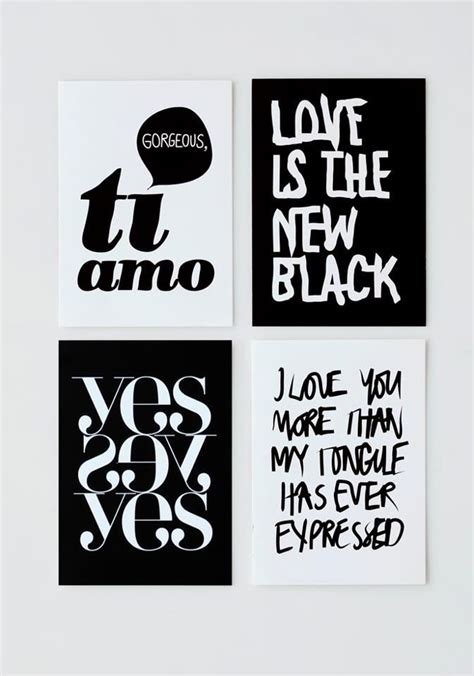 The Black And White Typography Design Arts Quote Prints Words Word