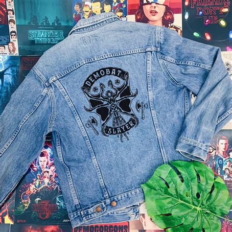 demobat slayer custom denim jacket nowstalgia