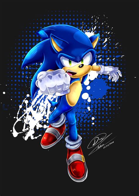 Sonic Th By Dsai Andrew On Deviantart Sonic Sonic Art Hedgehog Art