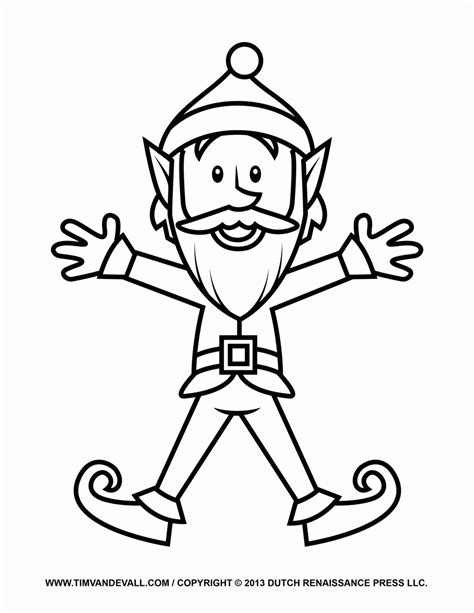 Elf On The Shelf Coloring Pages To Print Coloring Home