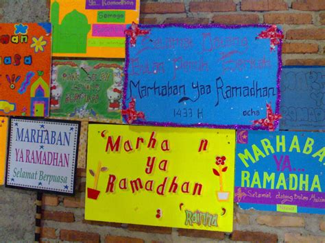 Untuk menyambut bulan yang suci ini memora.id ingin ikut merayakan kemenangan dengan. Poster Marhaban Ya Ramadhan Anak Tk