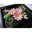 Ayani Art Quilling Pink Flowers And Butterflies
