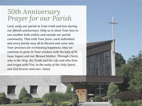 50th Anniversary Prayer For Our Parish — St Isaac Jogues Wayne Pa