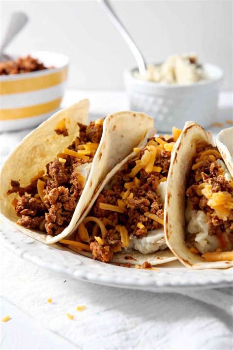 Taco bell is white people tacos. Mashed Potato Chorizo Breakfast Tacos for a Quick Breakfast!