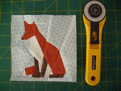 Fox In Winter 5 Paper Pieced Fox Pattern From Etsyc Flickr