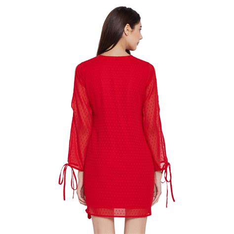Femella Polyester Red Dresses Buy Femella Polyester Red Dresses