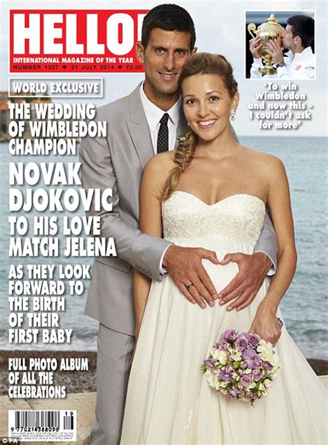 Novak djokovic, the world's no. Novak Djokovic and wife Jelena Ristic wrap up with baby ...
