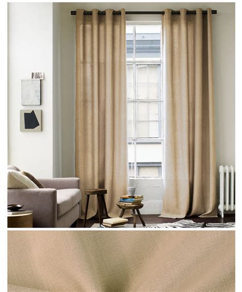 Simple Natural Linen Conference Room Curtain Styles For Dubai Window