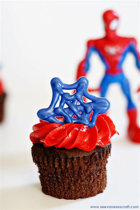 Cupcake topperscupcake toppers are a great way to make your party's theme flow. Craft: Spider-Man Cupcake Toppers - See Vanessa Craft