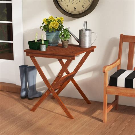 4.8 out of 5 stars. Beachcrest Home Amabel Folding Wooden Bistro Table ...