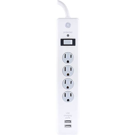 Ge Surge Protector With 4 Outlets 2 Usb 800 Joules Gw Partners