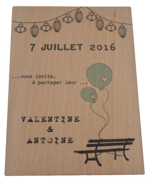 Je crée un mémo aimanté ; carte invitation mariage...festive | Carte invitation ...