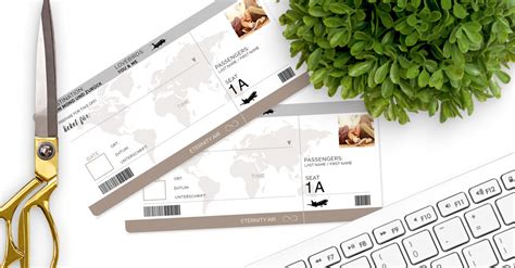 Airport and plane pass document. Kostenloser Download - Toller Gutschein im Look eines ...