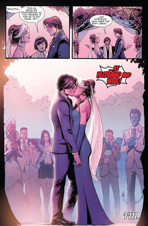 Gambit And Rogues Wedding Comicnewbies