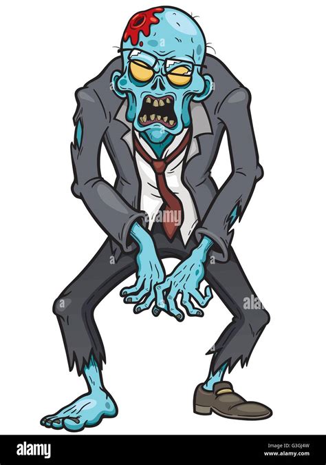 Vector Illustration Of Cartoon Zombie Stock Vector Image And Art Alamy