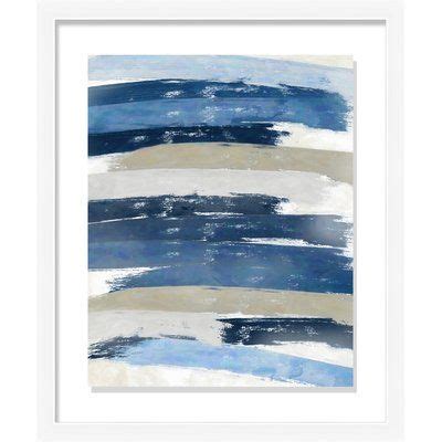 Maybe you would like to learn more about one of these? PTM Blue and Grey Framed Painting Print | Grey abstract ...
