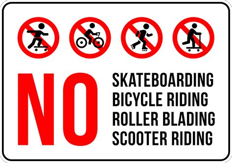No Bicycles And Scooters Symbo