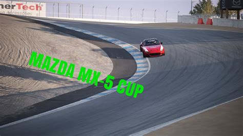 Asseto Corsa Mazda Mx Cup Car Laguna Seca Youtube