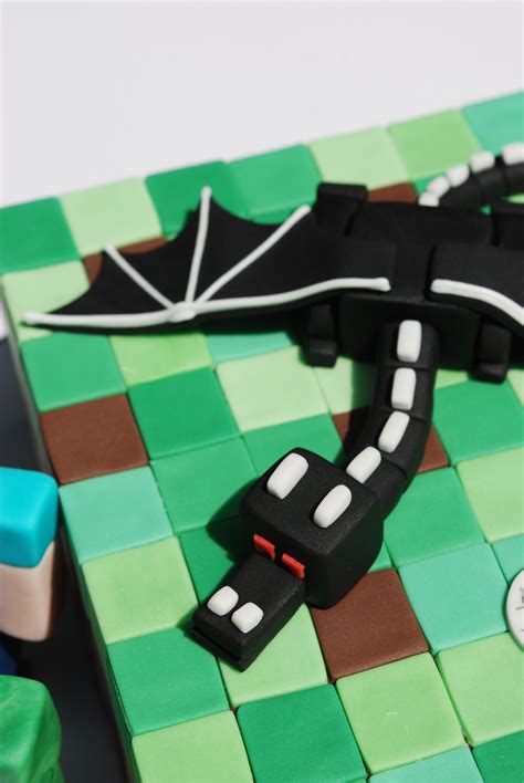 Minecraft Cake Steve Creeper Ender Dragon Lion Birthday Cake