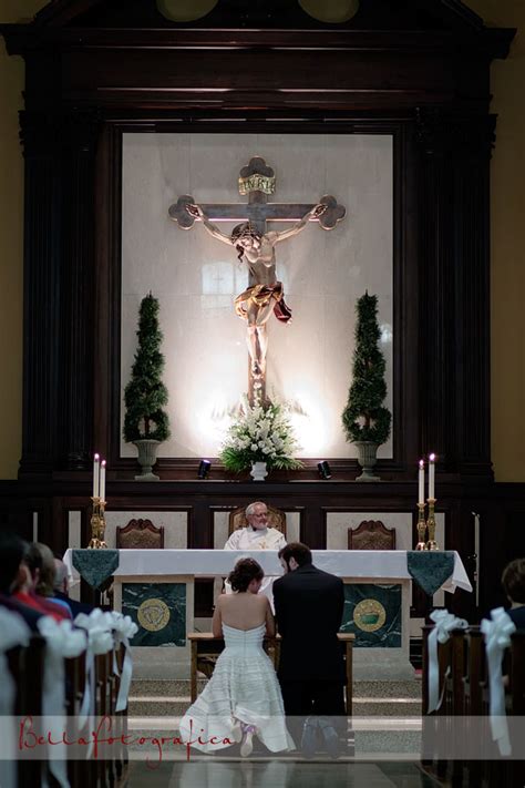 Bride And Groom Kneeling At The Altar Beaumont Texas Wedding