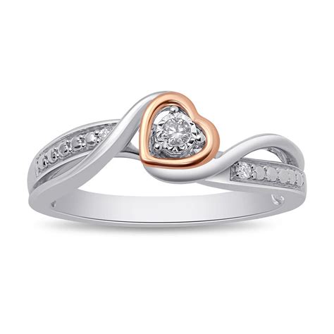 Diamond Heart Promise Ring