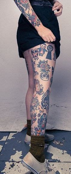 Patchwork Leg Sleeve Ideas Leg Tattoos Sleeve Tattoos Tattoos
