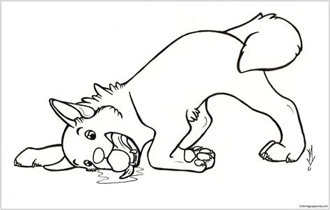 Download Simple Dog Coloring Page - Free Coloring Pages Online