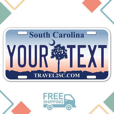 Now if you have a custom plate holder you can get a detailed answer by visiting smokinvette.com. PERSONALIZED South Carolina license plate. Any text, free ...