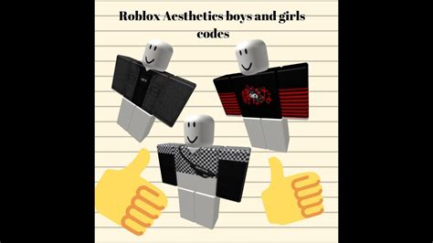 Roblox outfit ideas prt 3 boys edition meredithplayz. Roblox Aesthetics boys and girls outfit codes - YouTube