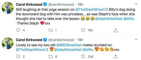 Carol Kirkwood Twitter Bbc Breakfast Star Speaks Out On Co Stars