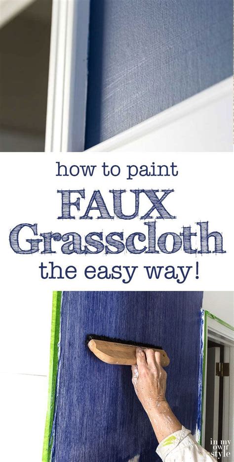 Faux Grasscloth Painting Technique How To Paint Faux Grasscloth On