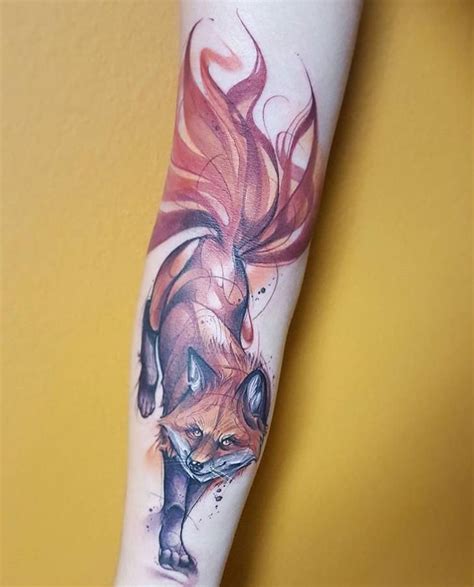 Nine Tailed Fox Jorell Elie At Outer Limits Tattoo Long Beach Ca