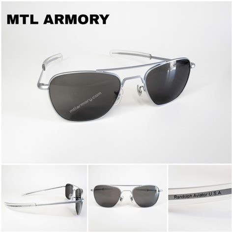 Issued Randolph Aviator Sunglasses Mtl Armory