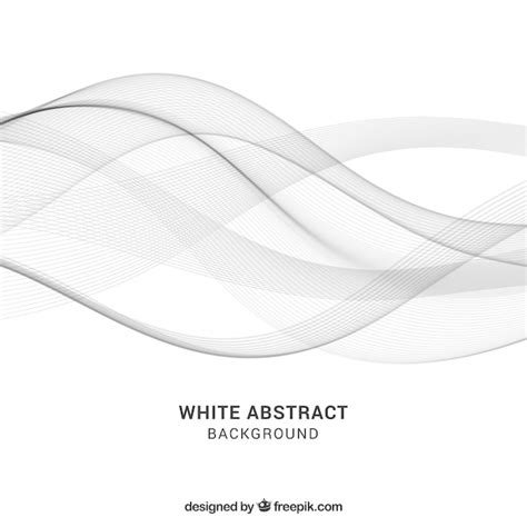 Fondo Blanco Con Diseño Abstracto Vector Premium