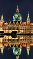 hannover, germany, building, night, reflection, shine | Places to go ...