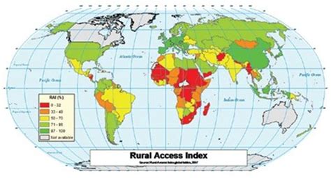 Rural Access Index World Map Source Download Scientific Diagram