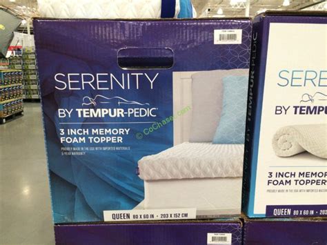 Costco sells a variety of mattress toppers in store and online, with their five most popular brands being competitive offerings. Serenity by Tempur-Pedic Memory Foam Mattress Topper Queen ...