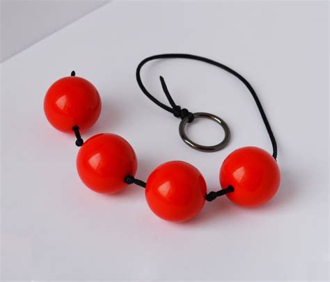 Red X Large Anal Beads Adult Sex Toy Large Butt Beads Bdsm Etsy