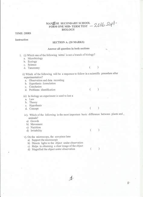 Form Three Study Notes Past Papers Blog Biology Iii Mid Term Vrogue