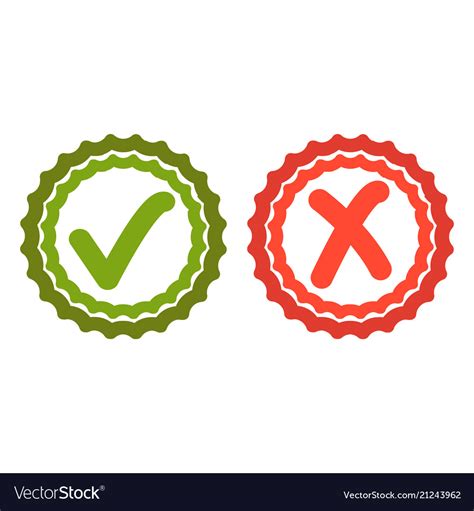 Acceptance Tick Icon Royalty Free Vector Image