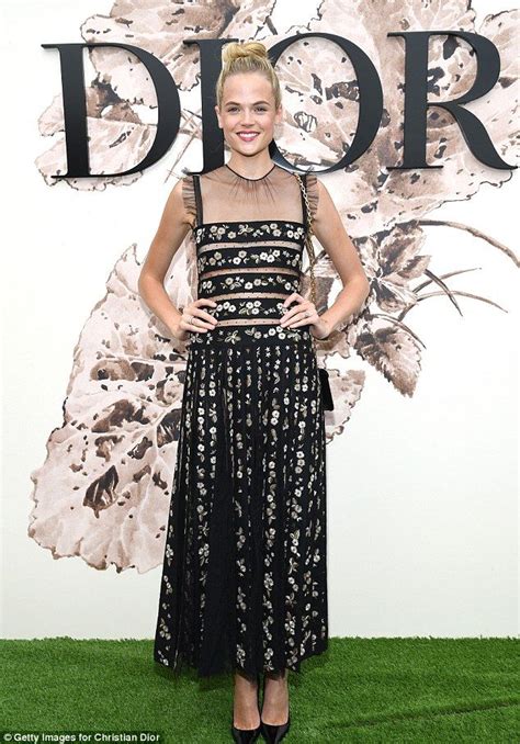 Poldarks Gabriella Wilde Attends Christian Dior Show Daily Mail