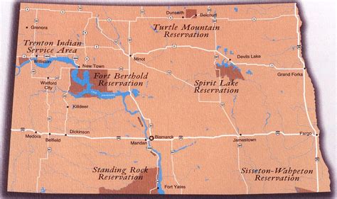 Maptribes In North Dakota Spirit Lake Native American Reservation