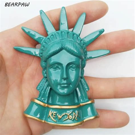 1pcs Creative The Statue Of Liberty New York City Usa 3d Resin Souvenir