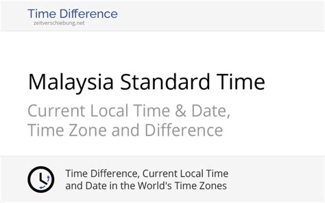 Time in malaysia right now! MST - Malaysia Standard Time: Current local time