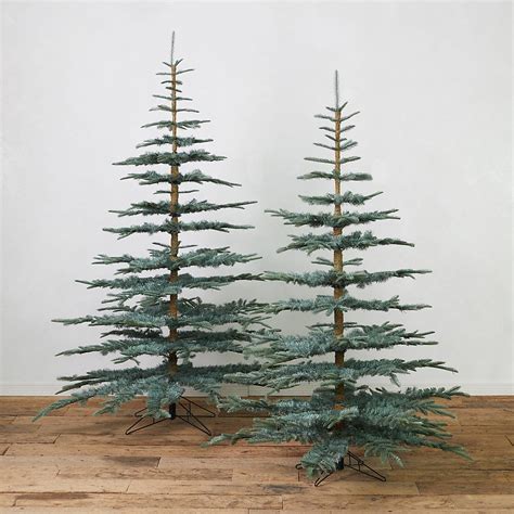 Faux Noble Fir Blue Primitive Christmas Tree Types Of Christmas